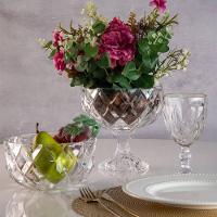 Centro de Mesa Lyor em Cristal com Pé Deli Diamond – 18x18cm - 3