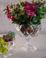 Centro de Mesa Lyor em Cristal com Pé Deli Diamond – 18x18cm