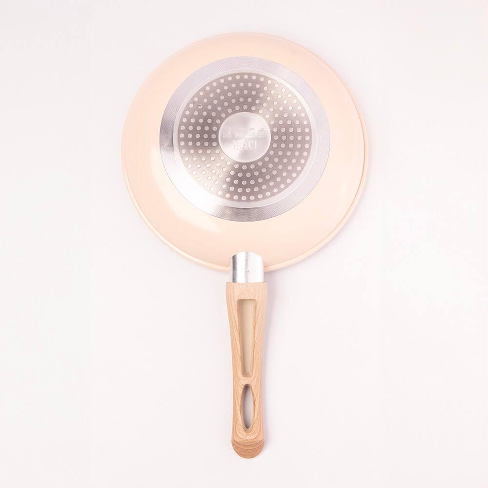 Frigideira de Indução Lyor em Alumínio com Revestimento Cerâmico Granilite Bege – 24cm - 2