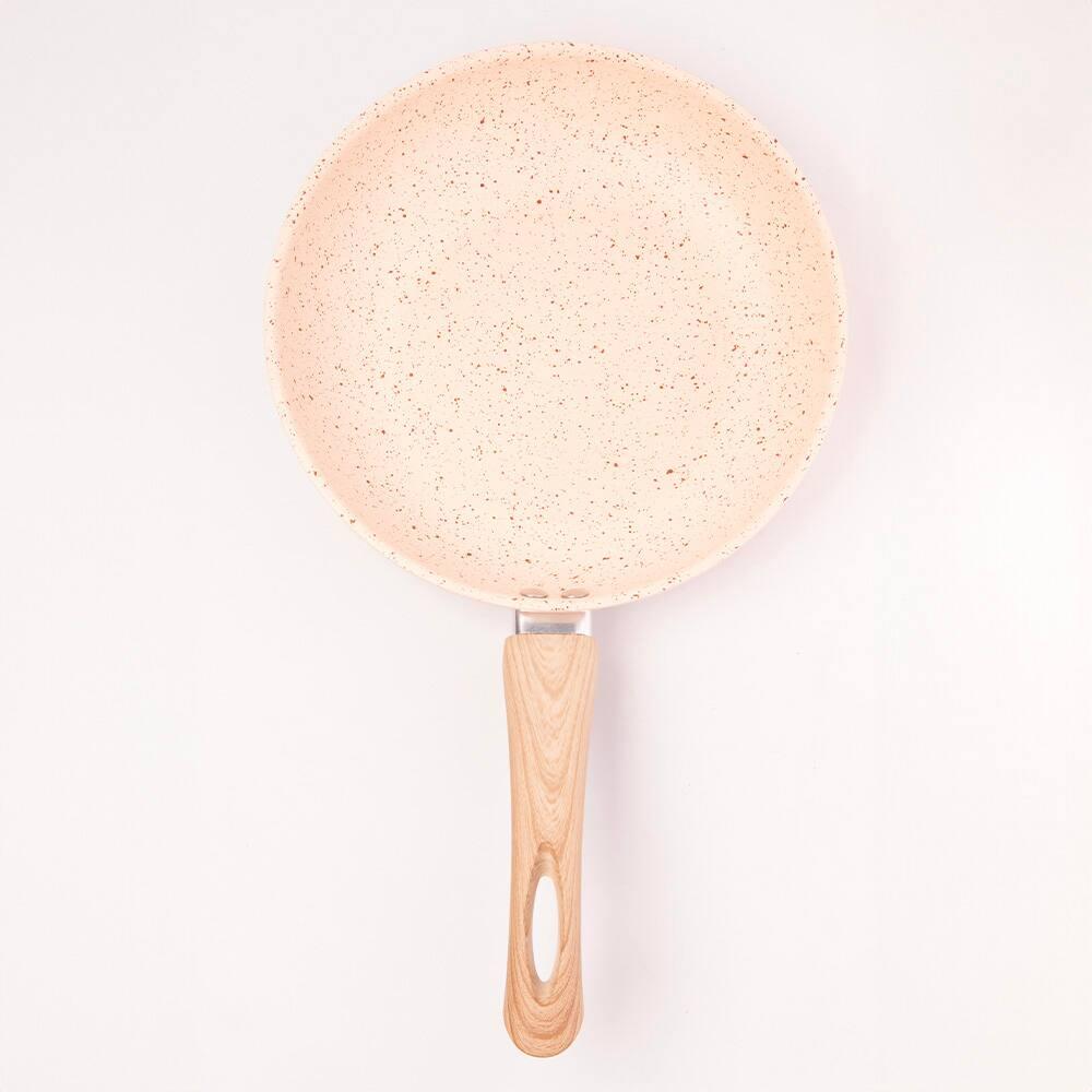 Frigideira de Indução Lyor em Alumínio com Revestimento Cerâmico Granilite Bege – 24cm - 4