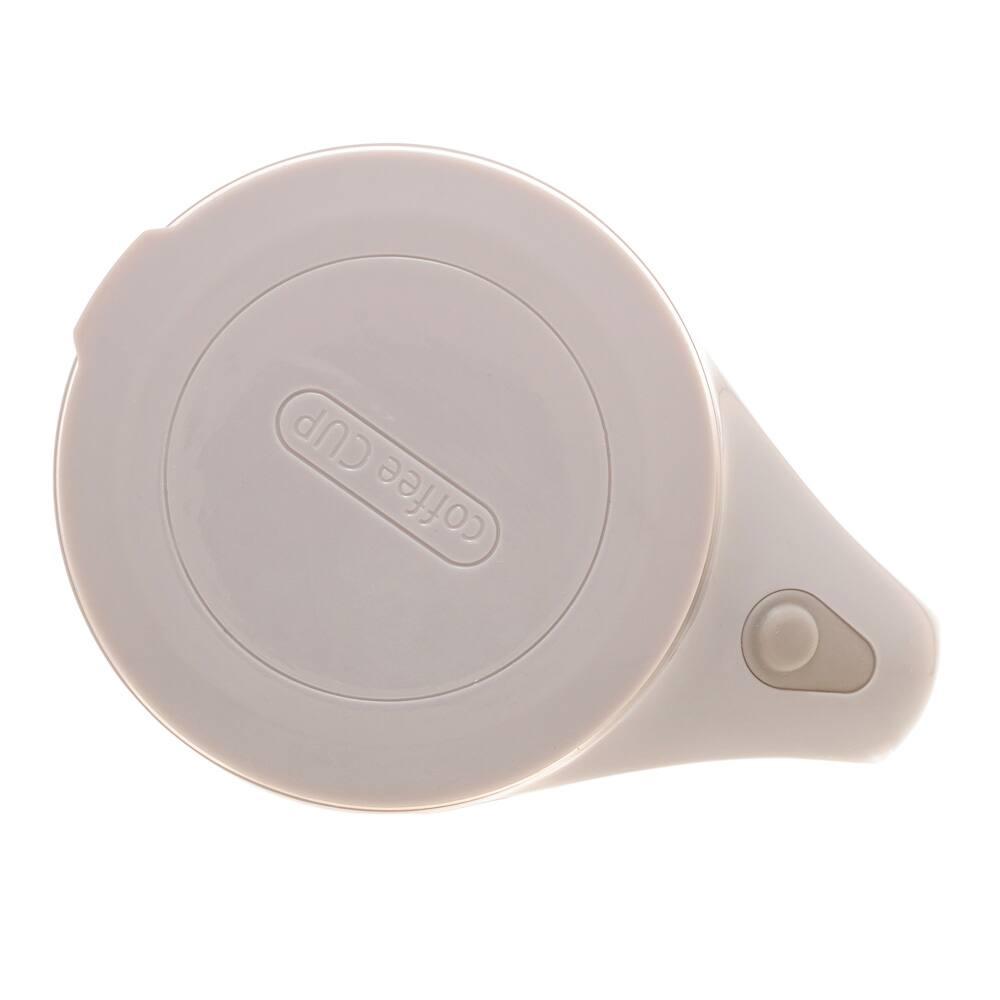 Caneca Mixer Lyor em Aço Inox com Tampa 440ml - Branca - 6