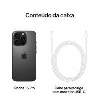 Apple iPhone 16 Pro 128GB 6,3" 48MP Titânio Preto - 18