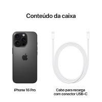 Apple iPhone 16 Pro 256GB 6,3" 48MP Titânio Preto - 9