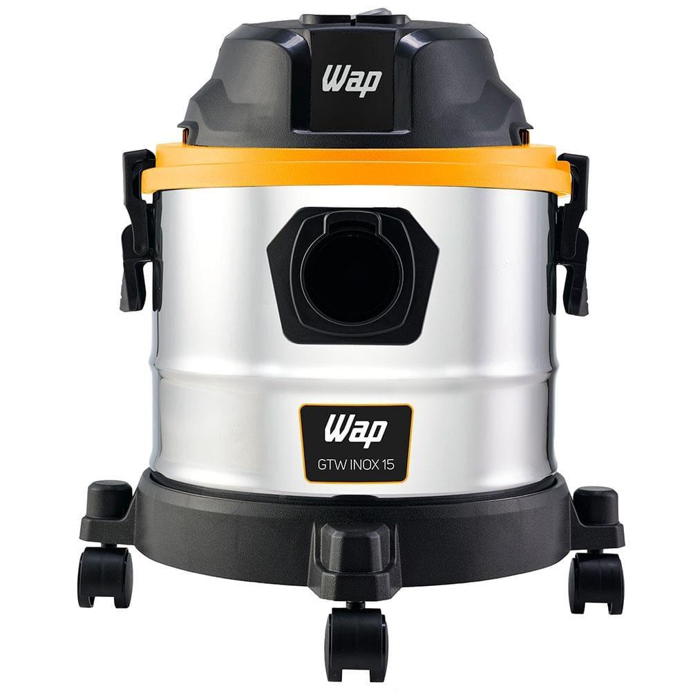 Aspirador de Pó e Água WAP GTW Inox 15 1700W com Bocal de Sopro - Preto/Amarelo - 5