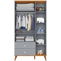 Guarda-Roupa Infantil Bartira Ternura com 5 Nichos, 2 Portas, 2 Gavetas - 106,8 cm de largura - 3