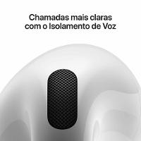 Apple AirPods 4 com Cancelamento Ativo de Ruído - Branco - 6