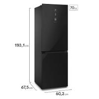 Geladeira Electrolux Frost Free Inverter 322L IB42G Efficient com AutoSense Inverse e Painel Digital - Black Glass - 7