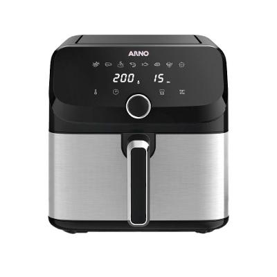 Fritadeira Elétrica Sem Óleo Air Fryer Arno AFD7 7,5L Mega Digital – Inox/Preta