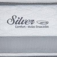 Colchão Casal Herval Silver com Pillow Top e Molas Ensacadas 30x138x188cm - Cinza