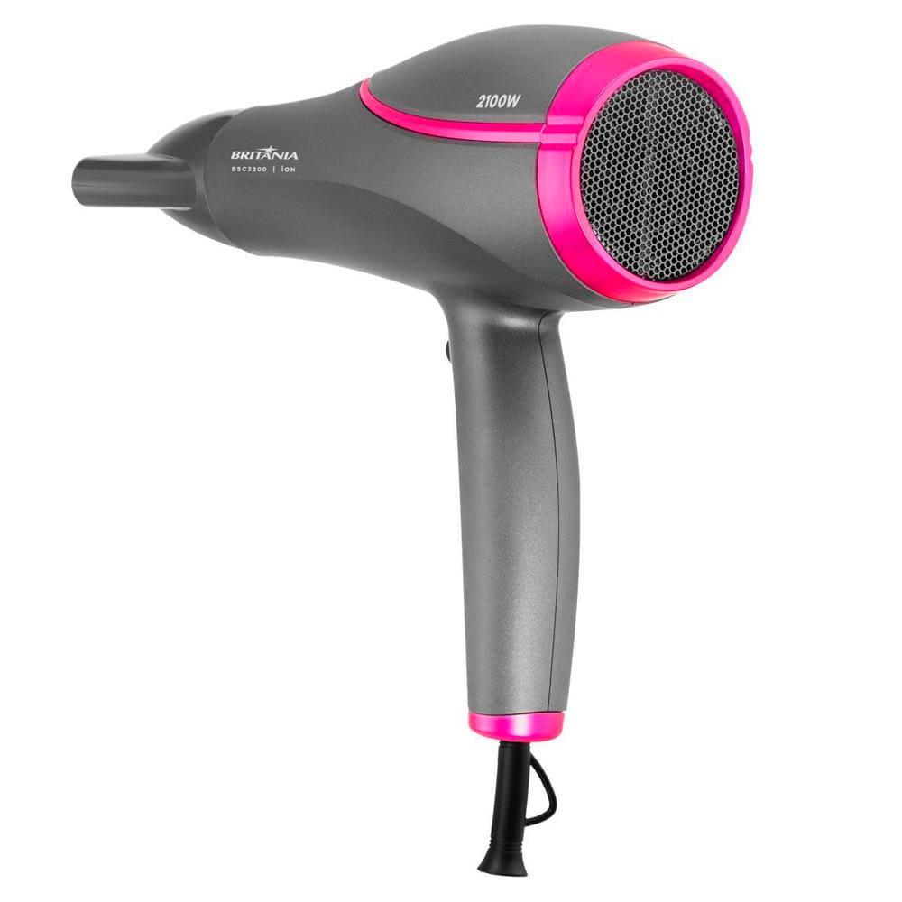 Secador de Cabelos Britânia BSC2200 2100W Cinza e Rosa - Bivolt - 4