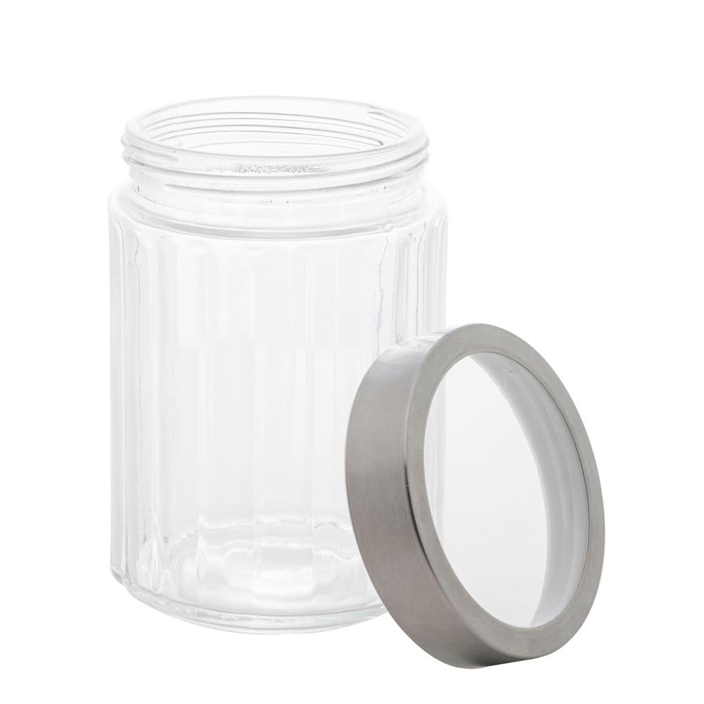 Porta Mantimento de Vidro Lyor Sydney com Tampa de Aço Inox e Acrílico - 1,2 litros - 2