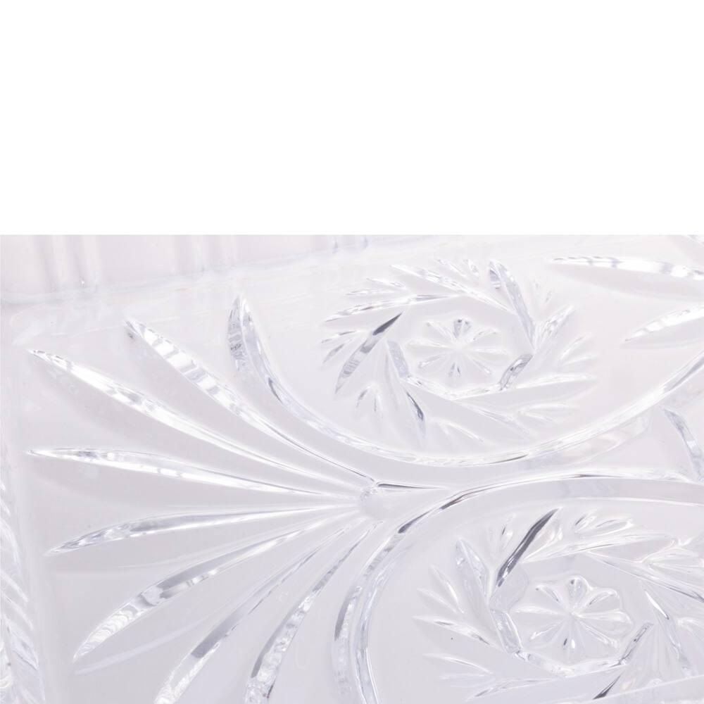 Travessa de Cristal Lyor Dragon com Pé - 10,5x15x34cm (AxLxP) - 4