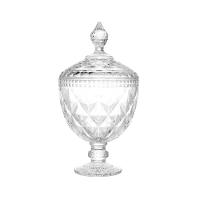 Potiche de Cristal Lyor Diamond com Pé - 28x15x15 cm (AxLxP) - 3
