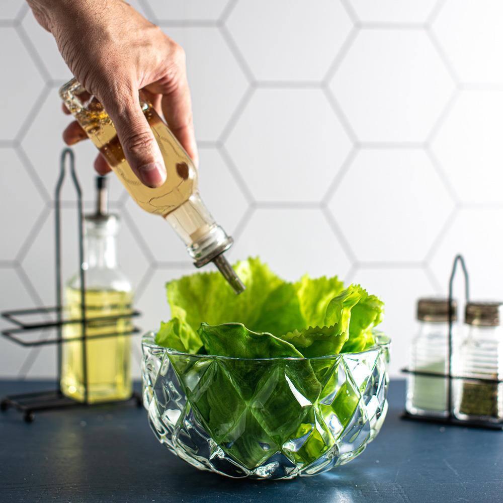 Centro de Mesa Lyor Redondo em Cristal Diamond – 18x10cm - 7