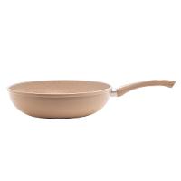 Frigideira Wok de Indução Lyor em Alumínio com Revestimento Cerâmico Granilite Bege - 28cm - 3