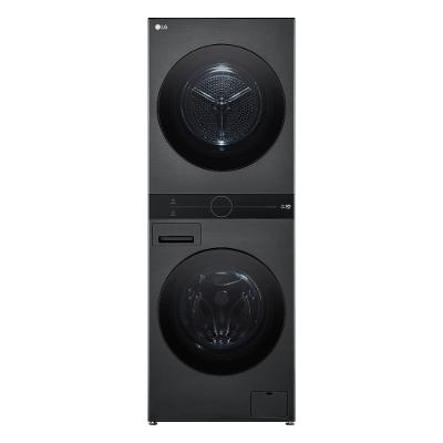 Lavadora e Secadora LG WK14BS6 WashTower 14kg TurboWash 360° AI ThinQ Black Inox