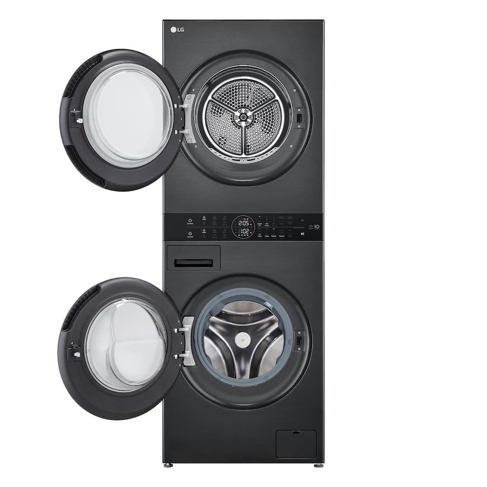 Lavadora e Secadora LG WK14BS6 WashTower 14kg TurboWash 360° AI ThinQ Black Inox - 4