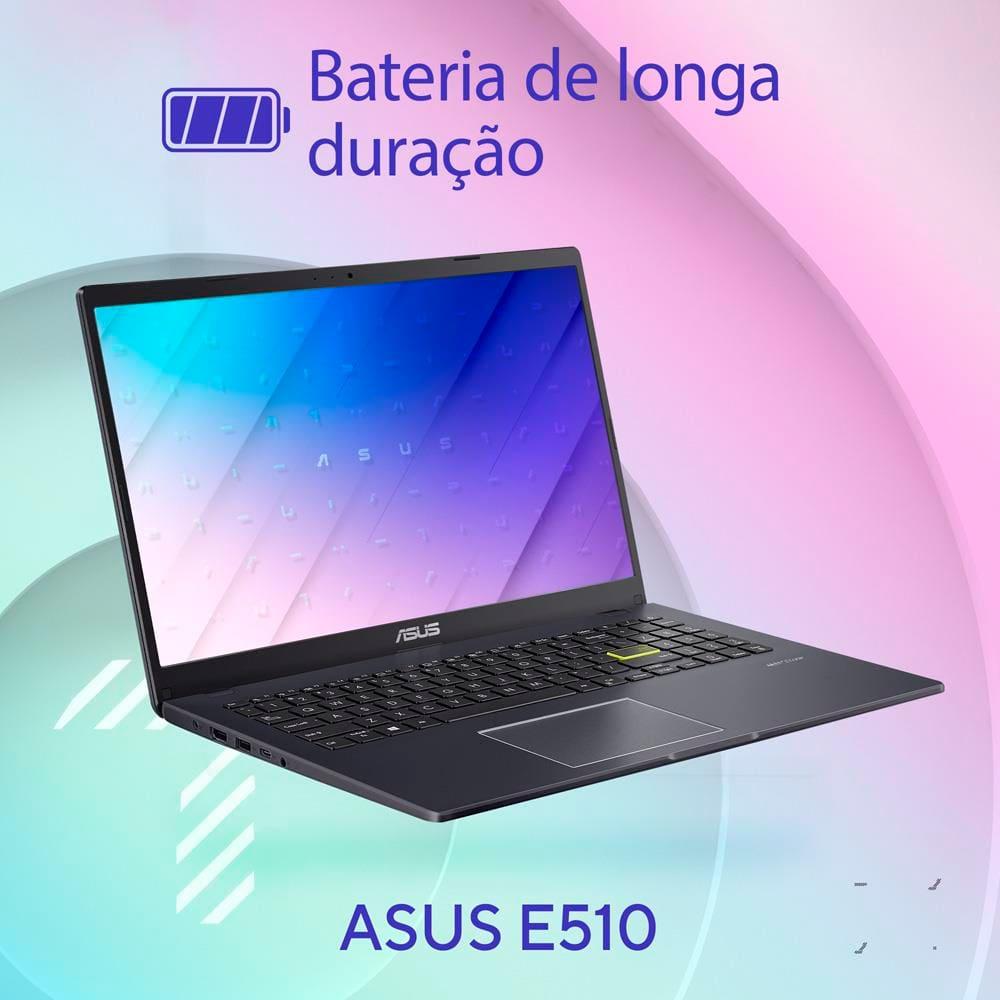 Notebook 15,6" ASUS Vivobook Go 15 E510KA-BR808WS Windows 11 Intel Celeron Dual Core 4GB RAM 128GB eMMC Preto - 5