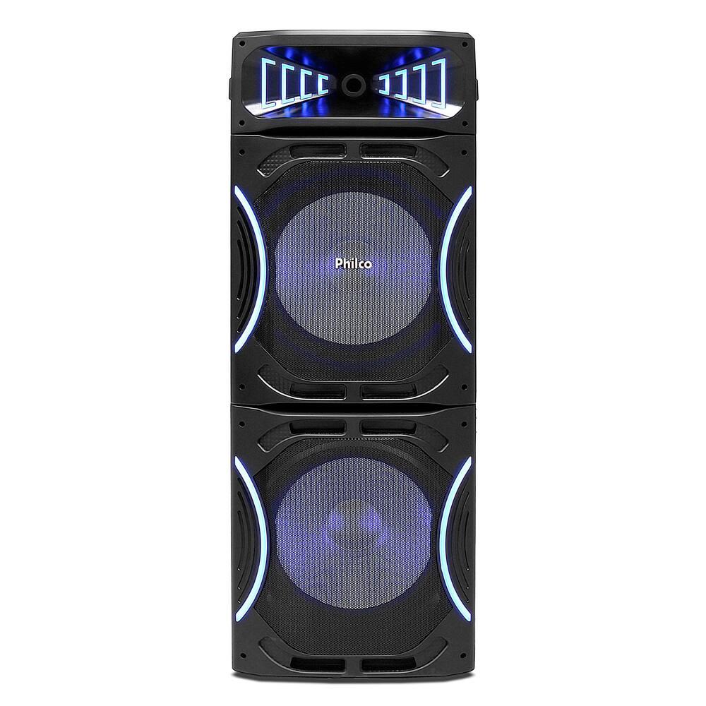 Caixa de Som Amplificada Philco PCX35000 Bluetooth 3500W Rádio FM Função Ex Bass e Flash Light Bivolt - 2
