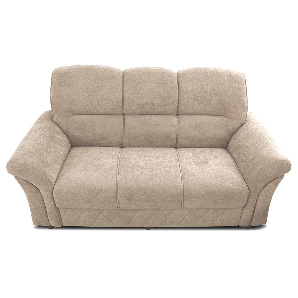 Sofá 3 Lugares Cama inBox Mourato com 187cm de Largura e Revestido em Bouclé - 2