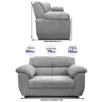 Sofá 2 Lugares Cama inBox Paris com 152cm de Largura e Revestido em Bouclé - 6