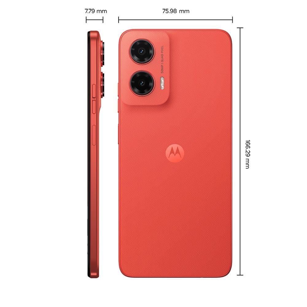 Smartphone Motorola Moto g35 5G Coral 256GB 4GB RAM + 8GB Ram Boost e Camera 50MP com AI NFC Tela 6.7" com Superbrilho - 6