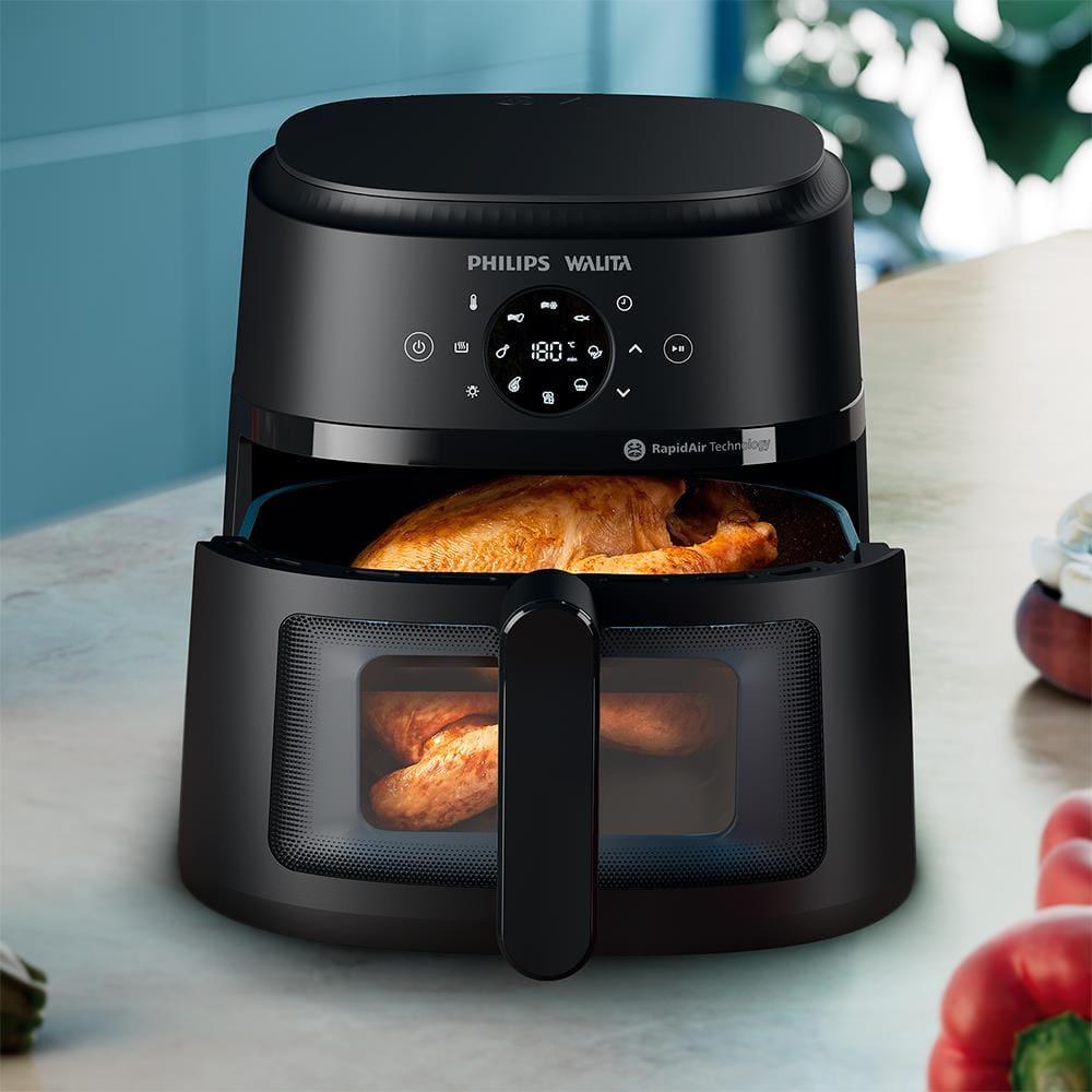 Fritadeira Elétrica Air Fryer Philips Walita 6,2L Série 2000 XL Digital NA230 Sem Óleo 1700W Preta - 7
