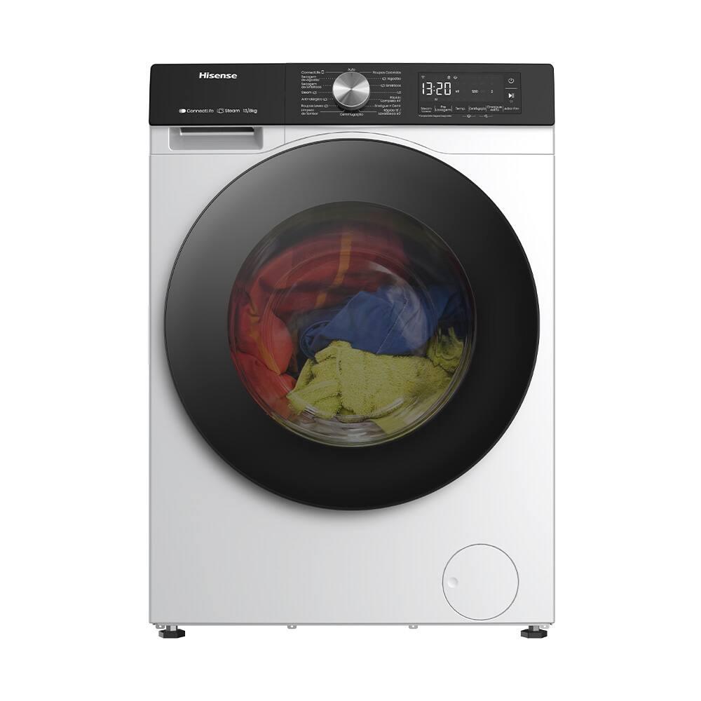 Lava e Seca Hisense Steam WD3S13 13kg/8k Inverter Wi-Fi 13 Programas de Lavagem 3 de Secagem Branca - 3