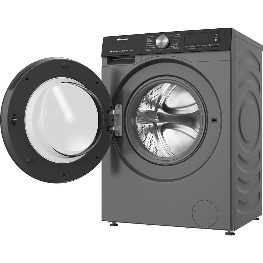 Lava e Seca Hisense Steam WD3S13 Inverter com Wi-Fi, 13 Programas de Lavagem e 3 de Secagem Titanium - 13kg/8kg - 4