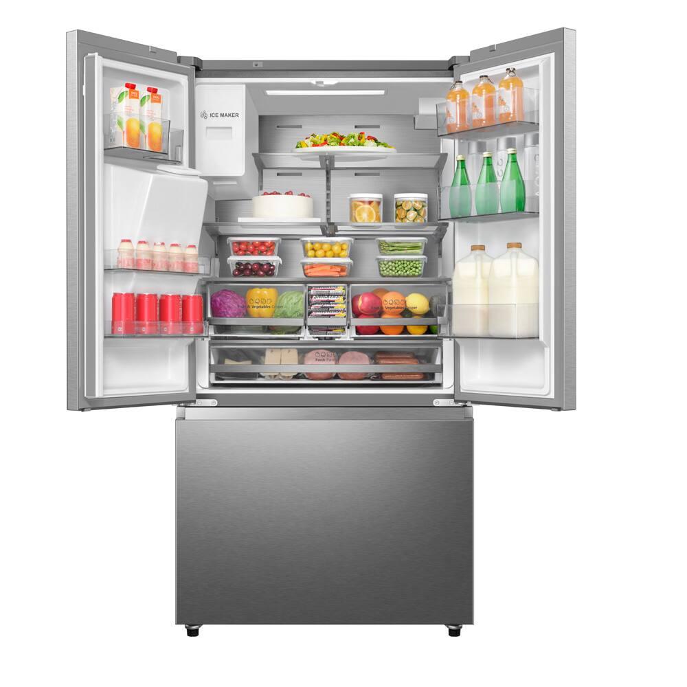 Geladeira Hisense French Door RF-79W Frost Free com Tecnologia Inverter, Super Cool e Super Freeze 536L - Inox - 4
