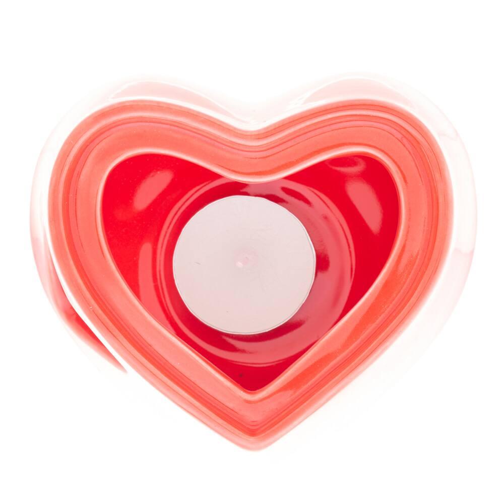 Aparelho de Fondue 4 Peças Wolff Coração para Duas Pessoas Vermelho - 400ml - 4