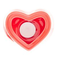 Aparelho de Fondue 4 Peças Wolff Coração para Duas Pessoas Vermelho - 400ml