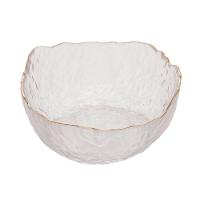 Bowl de Cristal Wolff Taj Martelado com Borda Dourada – 8x17cm (AxP) - 2