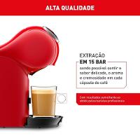 Máquina de Café Arno Nescafé Dolce Gusto Genio S Plus DGS3 Multi bebidas, Digital e Automática – Vermelha - 5
