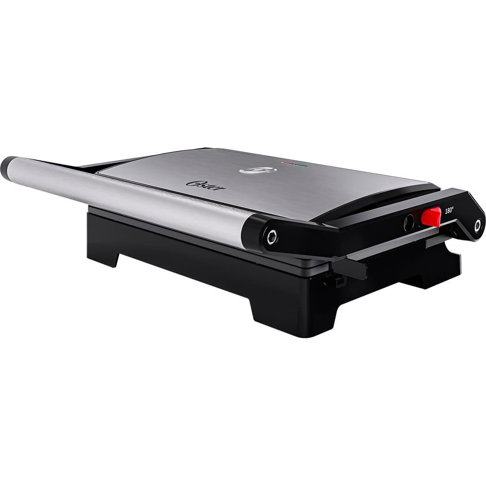 Mini Grill Elétrico Oster OGRL230 2 em 1 com abertura 180° - Inox - 7