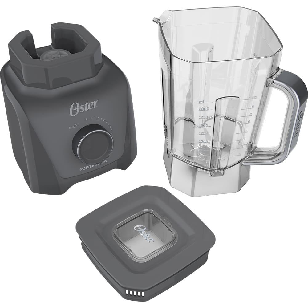 Liquidificador Oster 1100 Full OLIQ606 Cinza com 12 Velocidades - 1.100W - 8