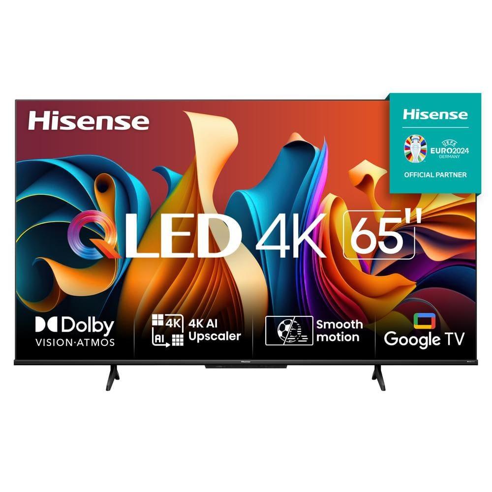Smart TV 65" UHD 4K QLED Hisense 65Q6N Google TV com HDR10+, Dolby Atmos, Sports Mode, Game Mode Plus e Compatível com Alexa - 1
