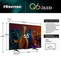 Smart TV 65" UHD 4K QLED Hisense 65Q6N Google TV com HDR10+, Dolby Atmos, Sports Mode, Game Mode Plus e Compatível com Alexa - 5