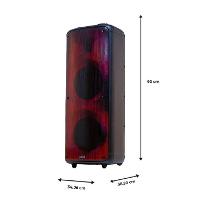 Caixa de Som Amplificada Amvox Party Vox Prime Bivolt com Bluetooth, Alça, 2 woofers de 10", 1 tweeter de 3" e Display de LED 2000W - Preta - 7