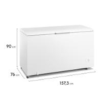 Freezer Horizontal Electrolux HI550 com Tecnologia Inverter, Pés com Rodízio, Gás Refrigerante R600a e Degelo Manual Branco – 513 litros - 7
