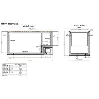 Freezer Horizontal Electrolux HI550 com Tecnologia Inverter, Pés com Rodízio, Gás Refrigerante R600a e Degelo Manual Branco – 513 litros - 8