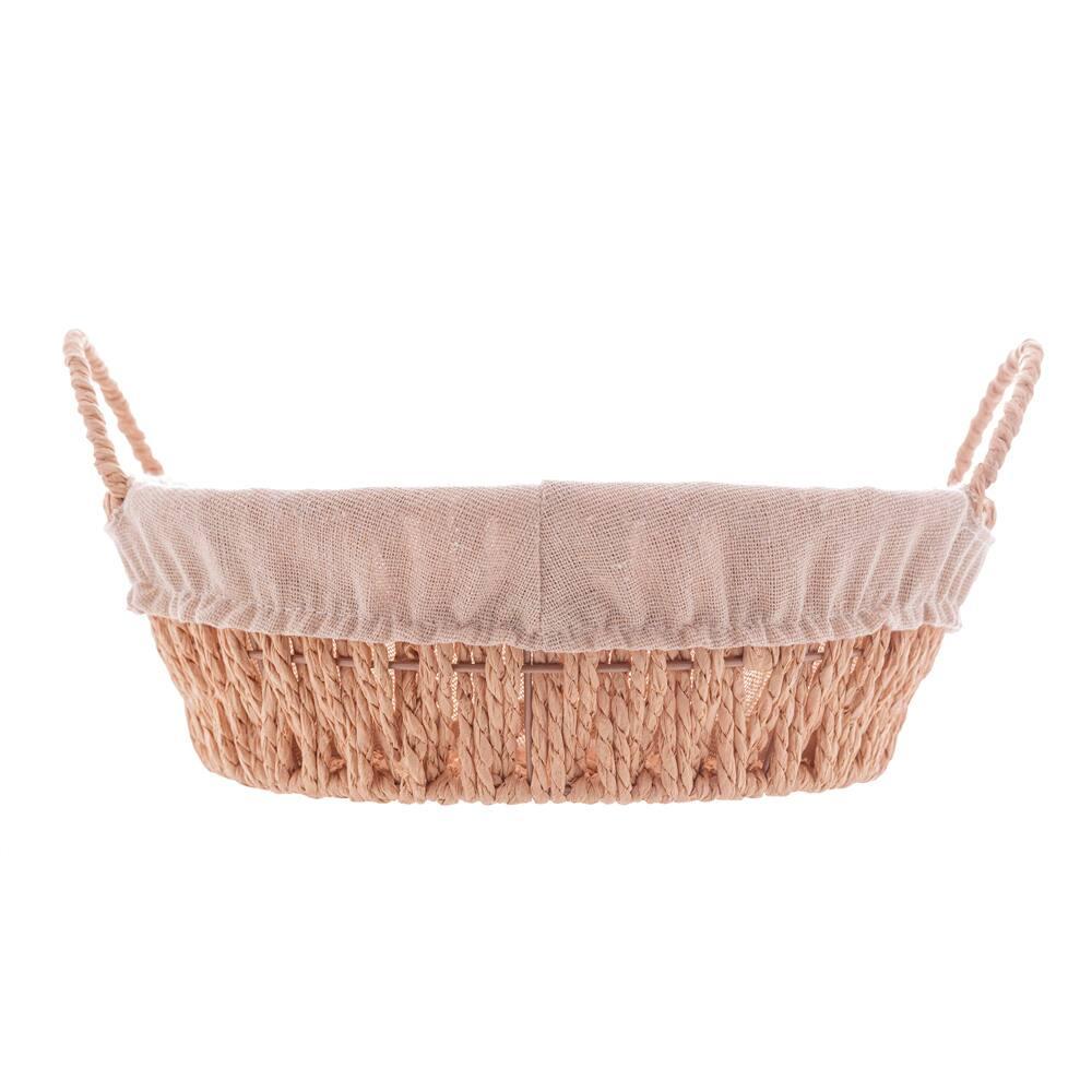 Cesta Redonda em Papel Wolff com Forro em Tecido e Alça - 12x24cm (AxP) - 2