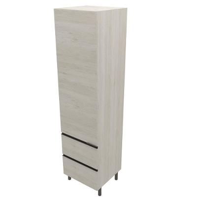 Paneleiro Bartira Cristal com 1 Porta, 2 Gavetões e 4 Prateleiras – 60cm de largura