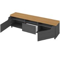 Rack Artely Mercury com 2 Portas e 1 Gaveta, 200 cm de Largura, Ideal para TV de até 75"