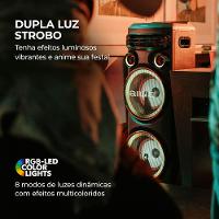 Torre de Som AIWA T2W-02 2300W Woofers 10" Bluetooth RGB Bivolt