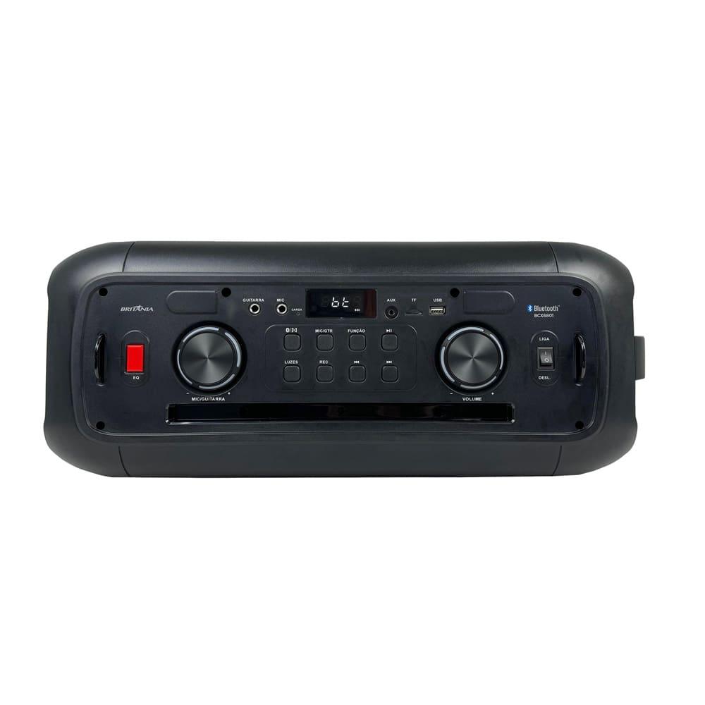 Caixa de Som Britânia BCX6801 com Bluetooth, Iluminação LED, Alça de transporte, Controle Remoto e até 12h de bateria - 650W - 3