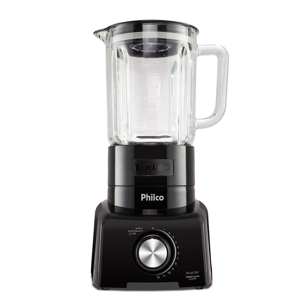 Liquidificador Philco PLQ1350 Turbo Glass Pro Maxx 6 Preto 1200W com Copo de Vidro e 12 Velocidades - 3