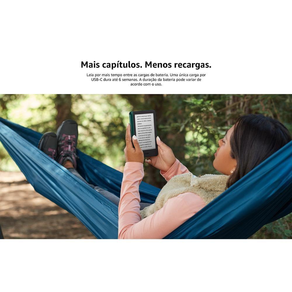 E-Reader Kindle 11ª Geração Amazon com 16GB, Luz integrada e Wi-Fi - Verde - 5