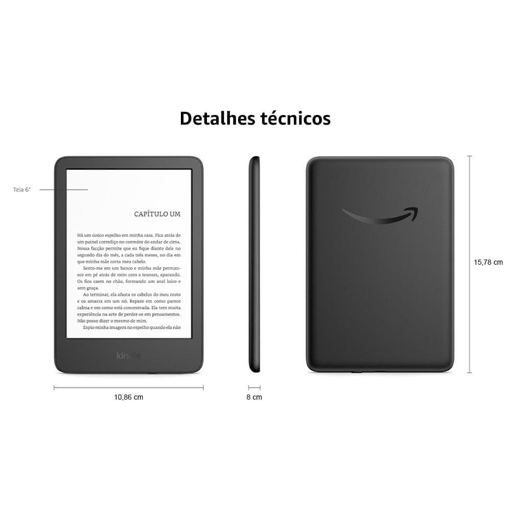 E-Reader Kindle 11ª Geração Amazon com 16GB, Luz integrada e Wi-Fi - Verde - 7