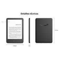 E-Reader Kindle 11ª Geração Amazon com 16GB, Luz integrada e Wi-Fi - Preto - 7